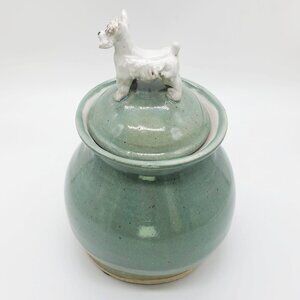 White Scottish Terrier Ceramic Dog Treat Cookie Jar by Betty Shamel